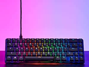 HP HyperX Alloy Origins 65 Mechanical 65% Form Factor Linear Red Switch RGB LED Backlit Keyboard
